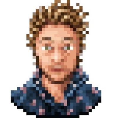 a pixel art avatar of yours truly