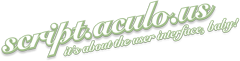 script.aculo.us - it's about the user interface, baby!